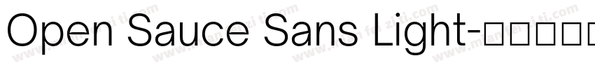 Open Sauce Sans Light字体转换